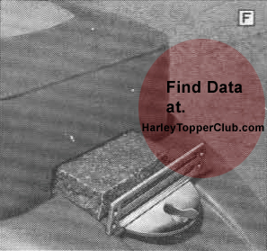 Harley Topper Air Filter for seat intake chamber. 29036-60